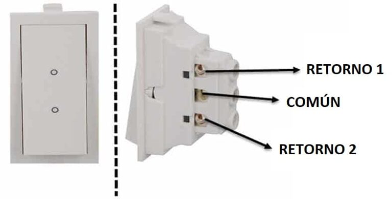 Diagrama De Apagador De Escalera Y Ejemplo De Conexión