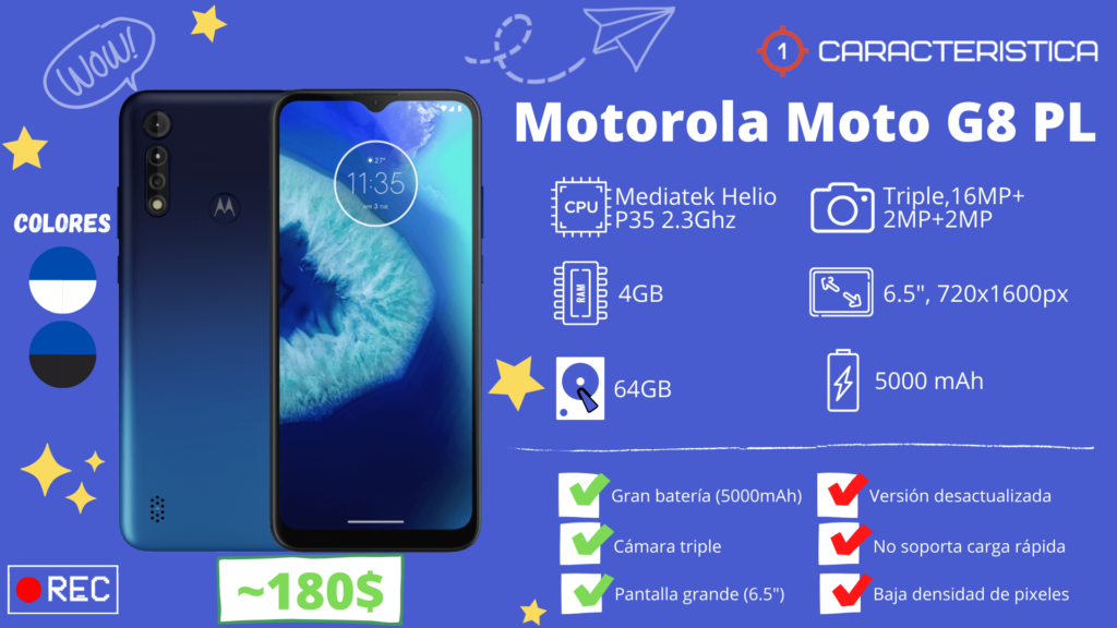 Motorola Moto G8 Power Lite caracteristicas y precio