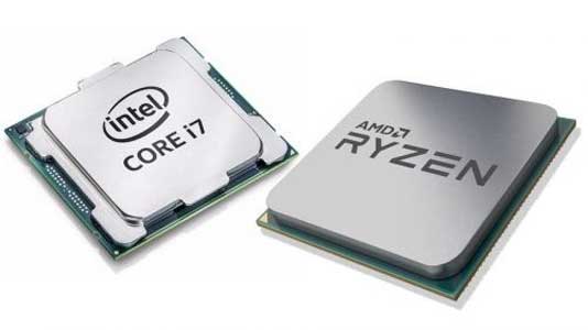 AMD y Intel partes de una computadora