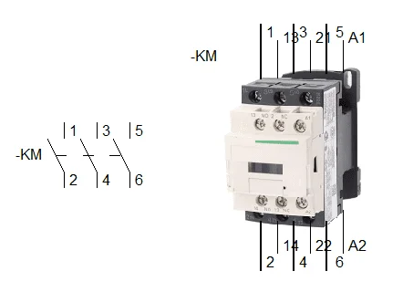 Funcionamiento de un contactor eléctrico